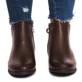 Lämmin saappaat J606 Camel ruskea 1