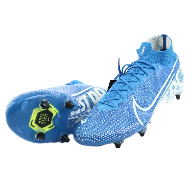 Nike Mercurial Superfly 7 Elite SG-Pro Ac M AT7894-414 jalkapallokengät sininen 5