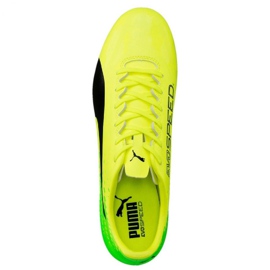 Jalkapallokengät Puma Evo Speed ​​17.4 Fg M 104017 01 keltainen monivärinen 1