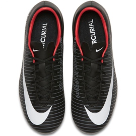 Nike Mercurial Vapor Xi Fg Jr 831945-002 jalkapallokengät musta musta 1