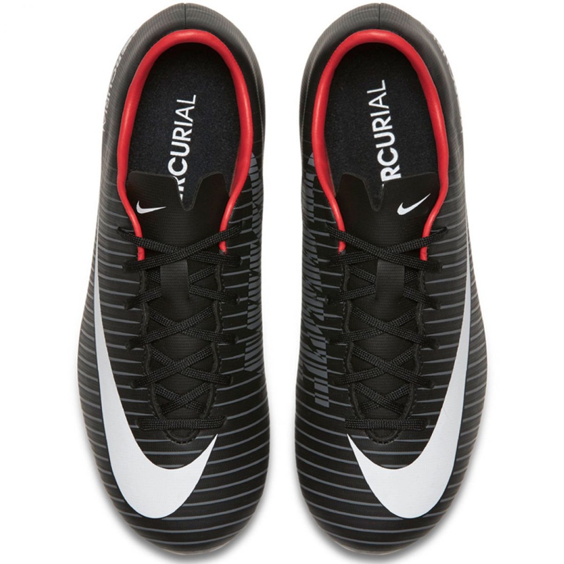 Nike Mercurial Vapor Xi Fg Jr 831945-002 jalkapallokengät musta musta 1
