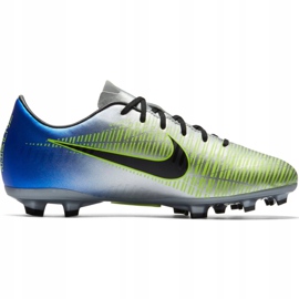 Nike Mercurial Victory 6 Neymar Fg Jr 921488-407 jalkapallokengät harmaa hopea 2