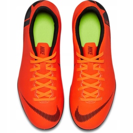 Nike Mercurial Vapor 12 Club Mg Jr AH7350-810 jalkapallokengät oranssi oranssi 1