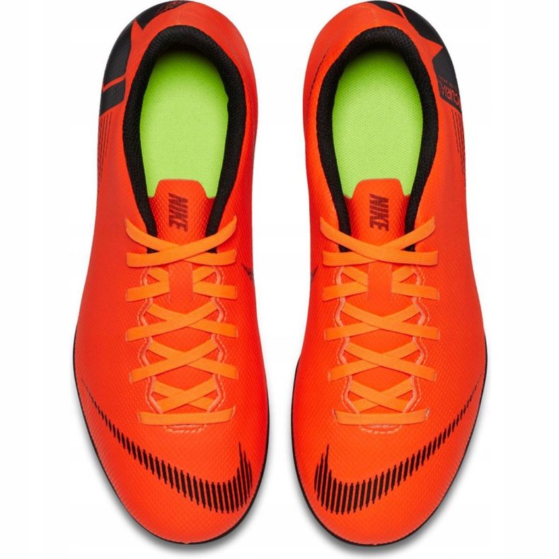 Nike Mercurial Vapor 12 Club Mg Jr AH7350-810 jalkapallokengät oranssi oranssi 1