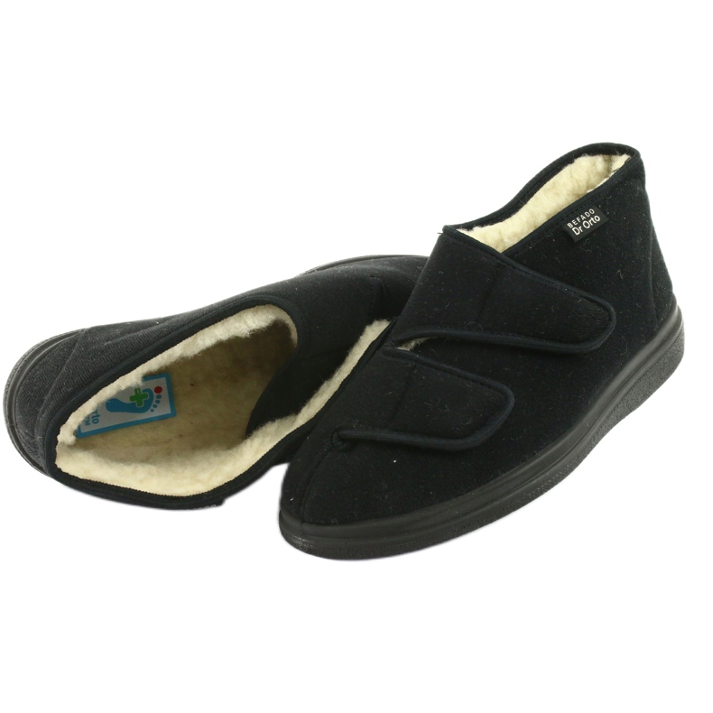 Dr.ORTO Befado lämpimät naisten pu-tossut 986D011 musta 4