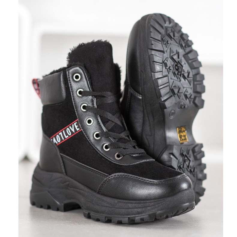 Haver Lämpimät lenkkarit musta 1