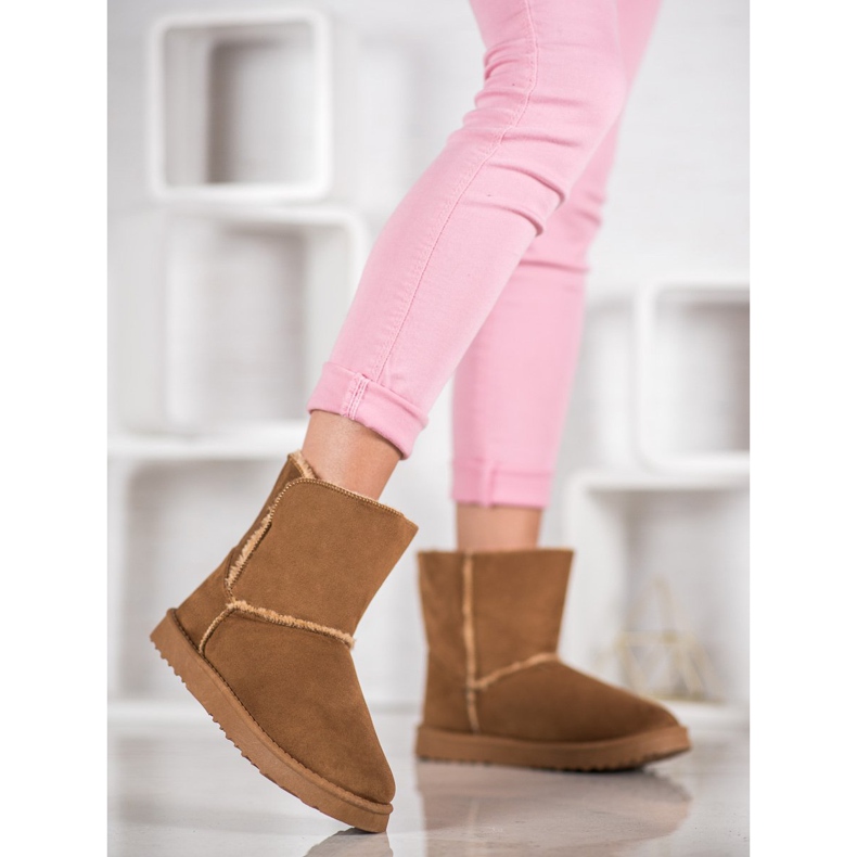 Lucky Shoes Kamelin lumiset saappaat ruskea 2