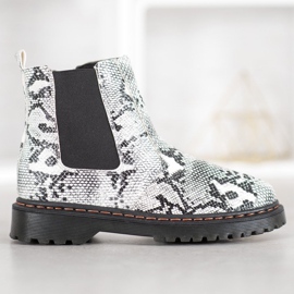 SHELOVET Chelsean saappaat alustalla valkoinen musta 1