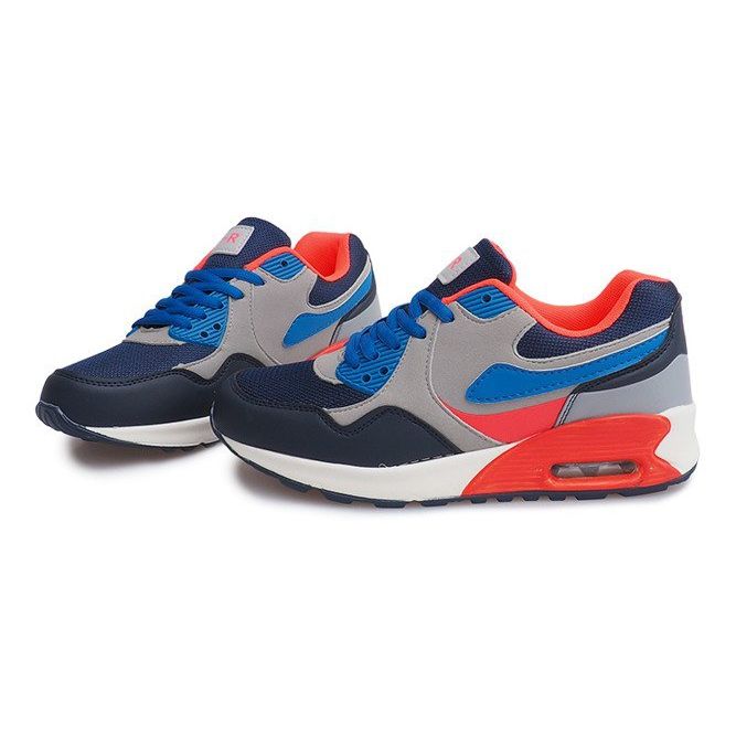 Lenkkarit B308A-1 Harmaa laivastonsininen monivärinen 1