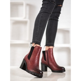 M.Daszyński Mukavat saappaat pylväässä punainen 1