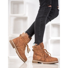 SDS Nauhalliset saappaat, joissa on eristys ruskea 1