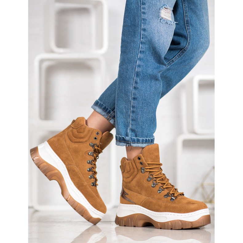 Seastar Muodikkaat nauhakengät ruskea 1