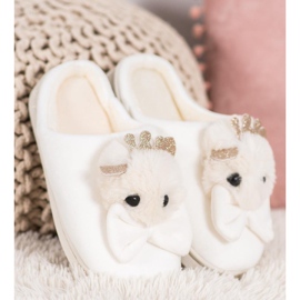 SHELOVET Tossut, joissa rusetti valkoinen 1