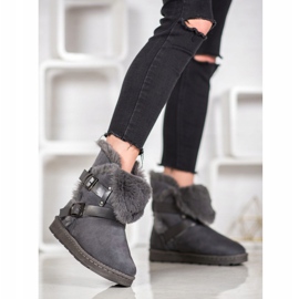 Bona Mokkanahka Mukluki Raidoilla harmaa 2