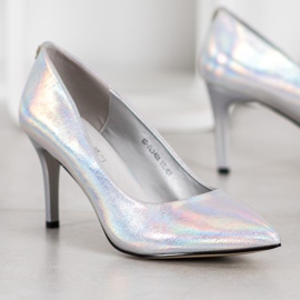 Goodin Tyylikkäät stiletot eko -nahasta harmaa 1