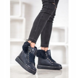 SHELOVET Siniset saappaat turkiksella sininen 1