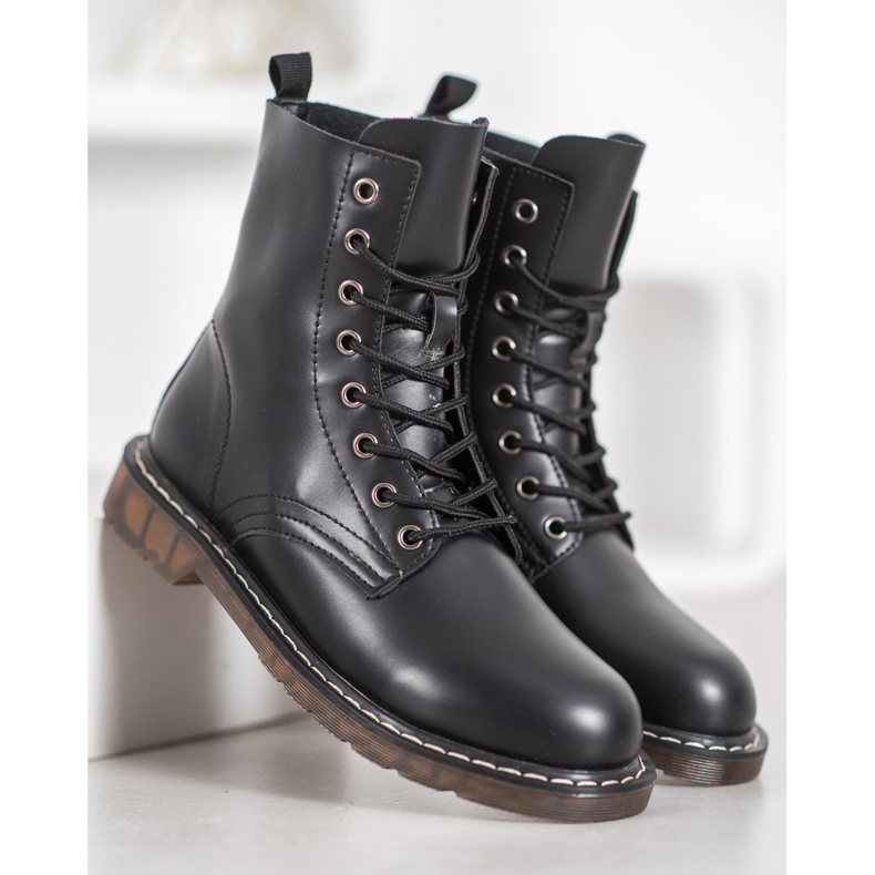 Kylie Tyylikkäät ankkurit Eco -nahalla musta 2