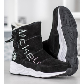 McKey Nahkaiset lumisaappaat musta 2