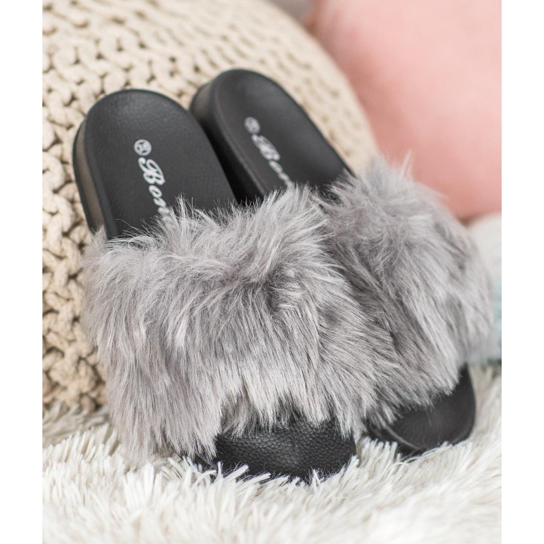 SHELOVET Tyylikkäät tossut harmaa 2