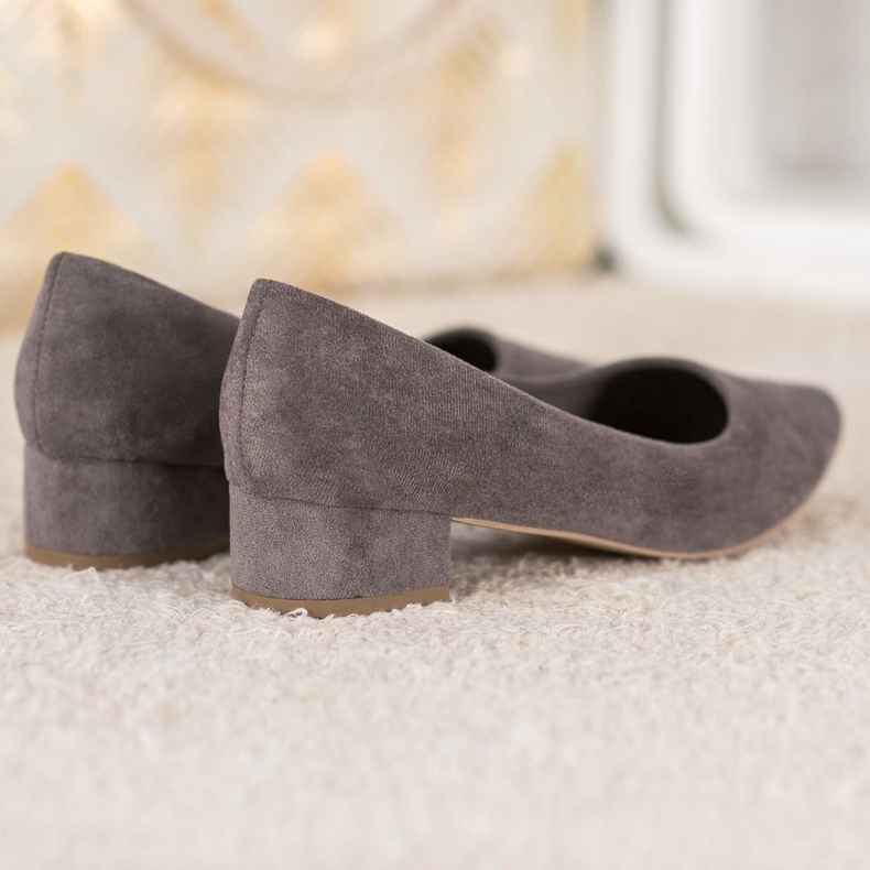 SHELOVET Flat Heel Pumput harmaa 1