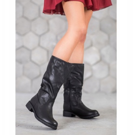 SDS Mukavat saappaat Eco -nahalla musta 1