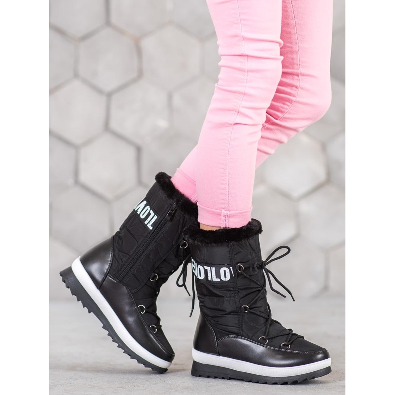 SHELOVET Rakasta lumisaappaita musta 1