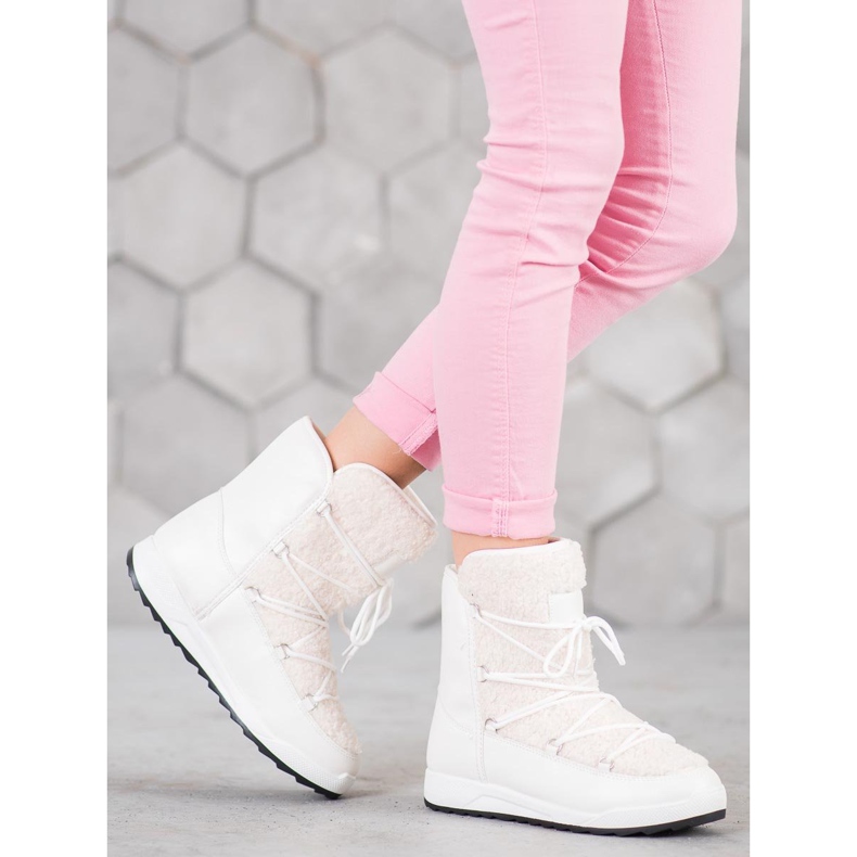 Small Swan Talvikengät lampaannahkaa valkoinen 1