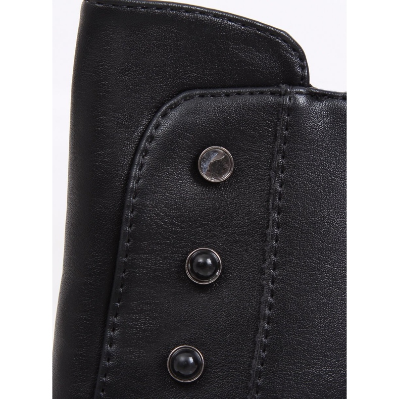 Mustat korkokengät mustat saappaat 1003-1 Black II Type 1