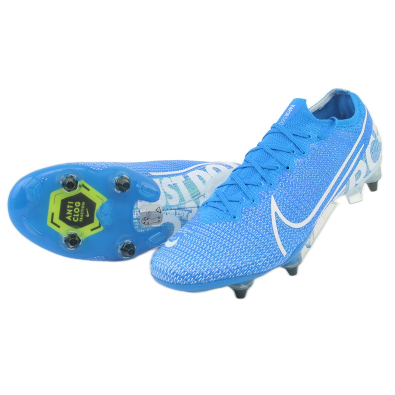 Nike Mercurial Vapor 13 Elite SG-Pro Ac M AT7899 414 jalkapallokengät sininen 5