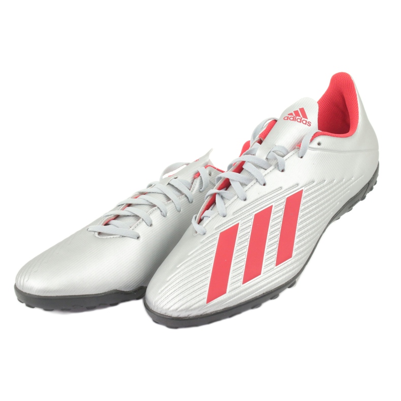 Adidas X 19.4 Tf M F35344 jalkapallokengät hopea 3