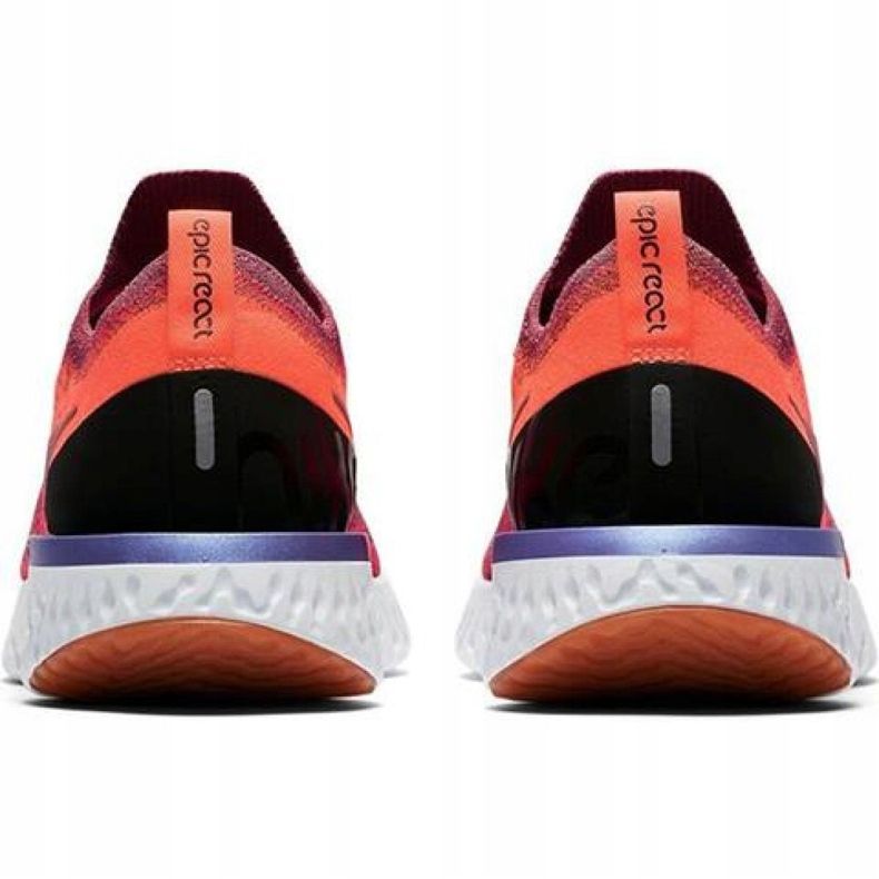 Nike Epic React Flyknit W AQ0070 601 juoksukengät punainen 2