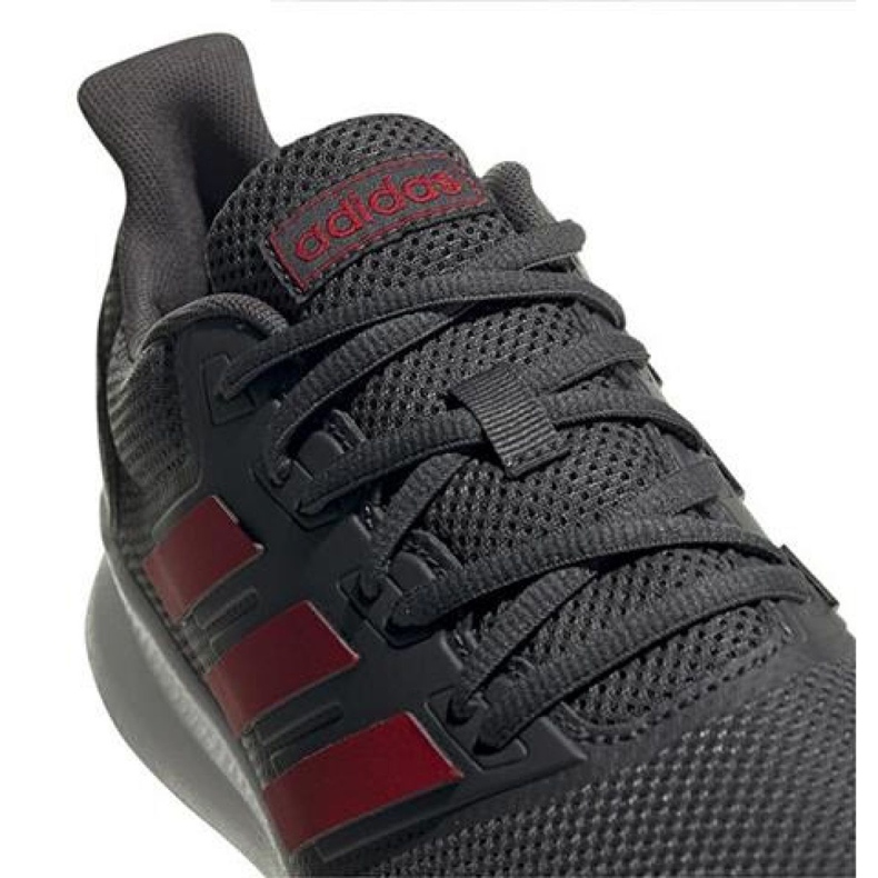 Juoksukengät adidas Runfalcon M EG8602 punainen harmaa 1