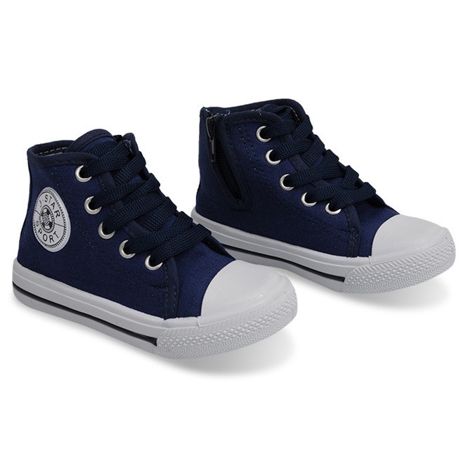 Korkeatasoiset lasten lenkkarit Y1312 Navy Blue tummansininen 1