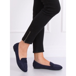 Naisten tummansiniset loafers B2030 Dk Blue tummansininen 2