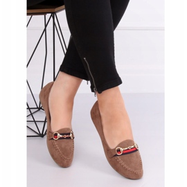 Naisten beige -kengät B2027 Khaki 2