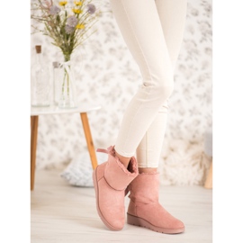 SHELOVET Pinkki Mukluki alustalla vaaleanpunainen 1