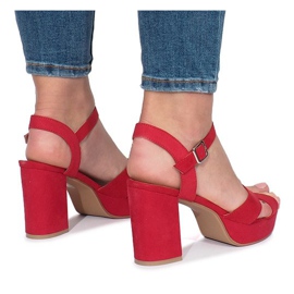 Enmore Red Heel Sandaalit punainen 1 Enmore Red Heel Sandaalit punainen 1