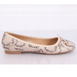 Käärmeen ihon ballerinat LK31P Snake beige 2