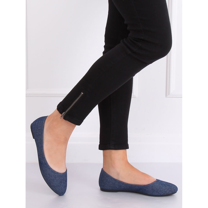 Sileät tummansiniset ballerinat Z1005 Navy tummansininen 2