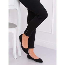Musta naisten ballerinat P3T1168-6 Musta 1