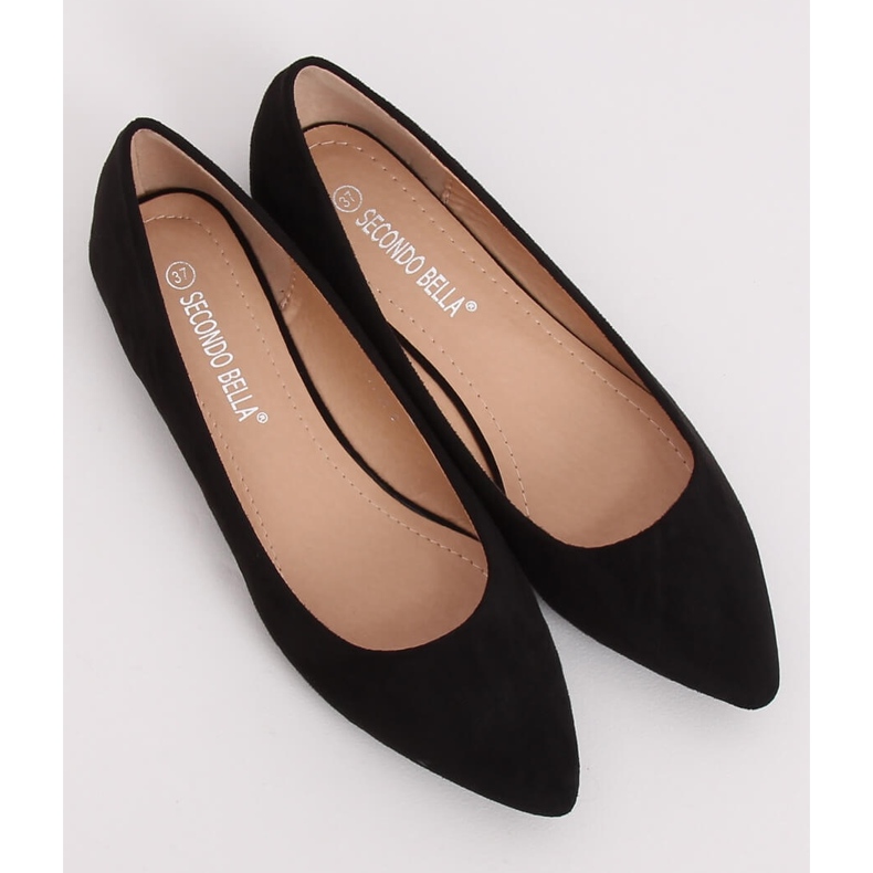 Musta naisten ballerinat P3T1168-6 Musta 2