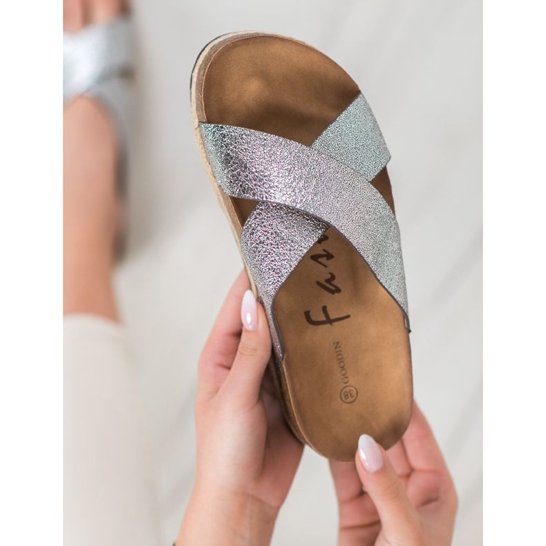 Goodin Mukavat hopeatossut harmaa 2