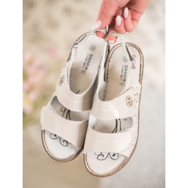 Goodin Nahka Wedge Sandaalit ruskea 1