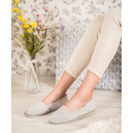 Goodin Avoin nahka -ballerina harmaa 1