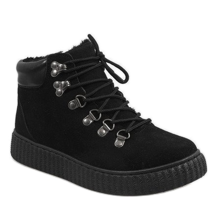 Mustat eristetyt saappaat B191-1 1