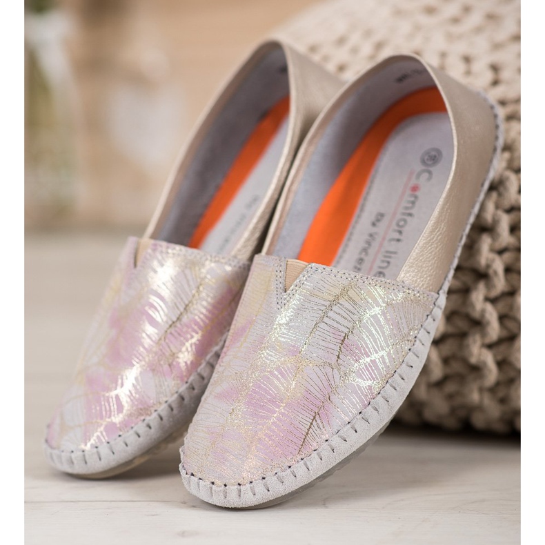 VINCEZA -nahkatossut keltainen 2