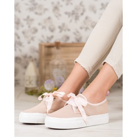 Kylie Lenkkarit sidottu nauhalla ruskea 1