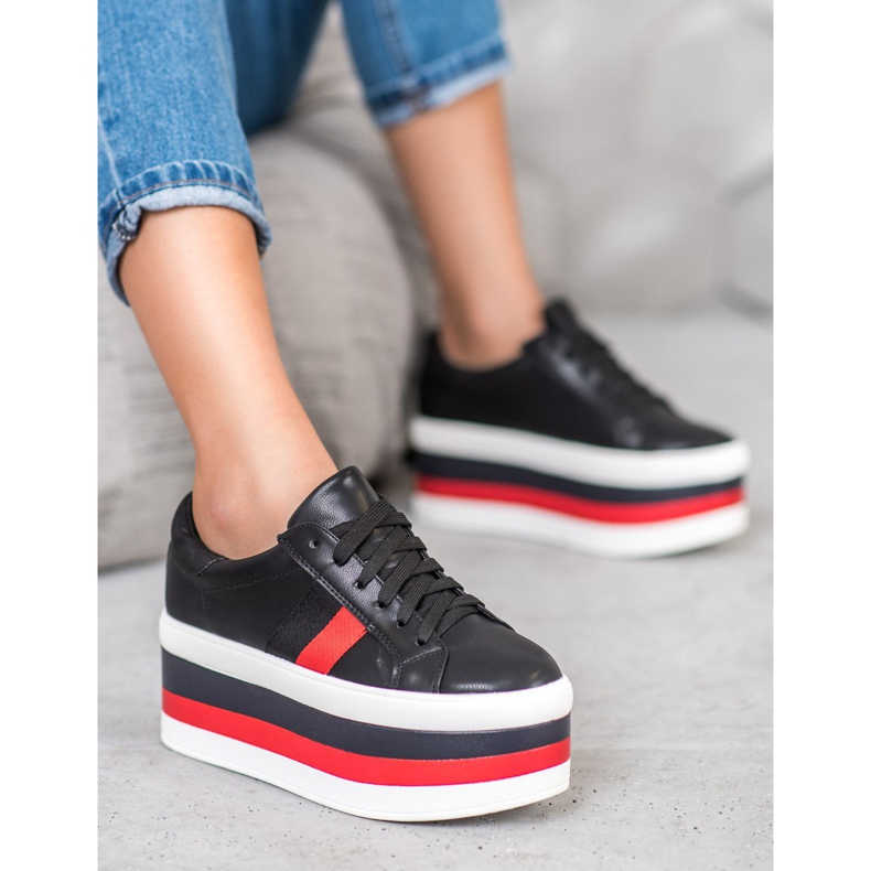 Seastar Kengät muodikkaalla alustalla musta monivärinen 1