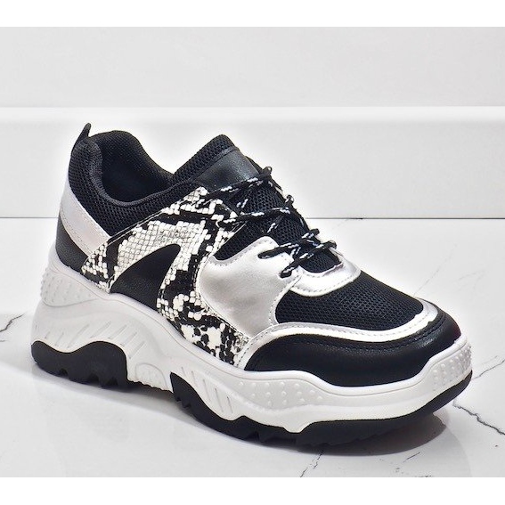 Mustat A88-56 käärmeurheilukengät harmaa 1