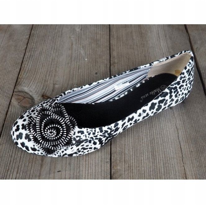 Ballerinat Kaunis sisustus 369-15 Musta valkoinen 1